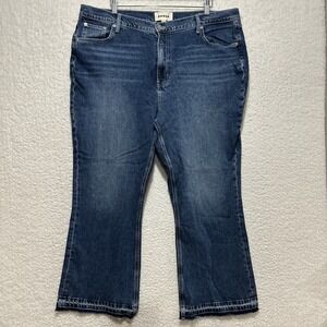 Boden Women's Size 34 Mid Rise Baby Kick Flare‎ Denim Jeans Belt Loops Pockets